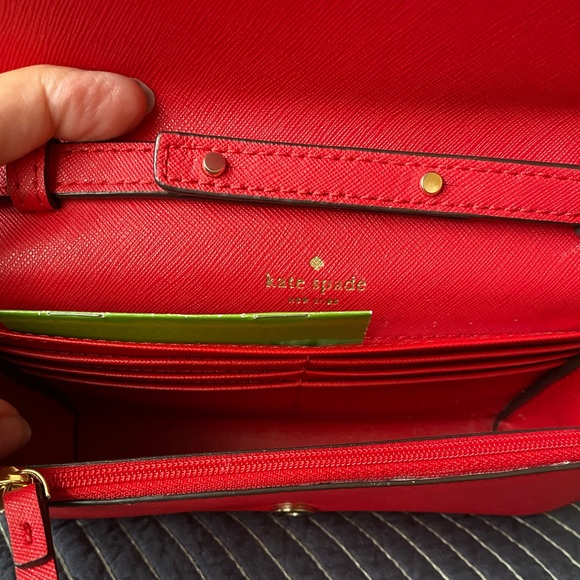 Like new Kate Spade crossbody. Red. - Picture 4 of 7